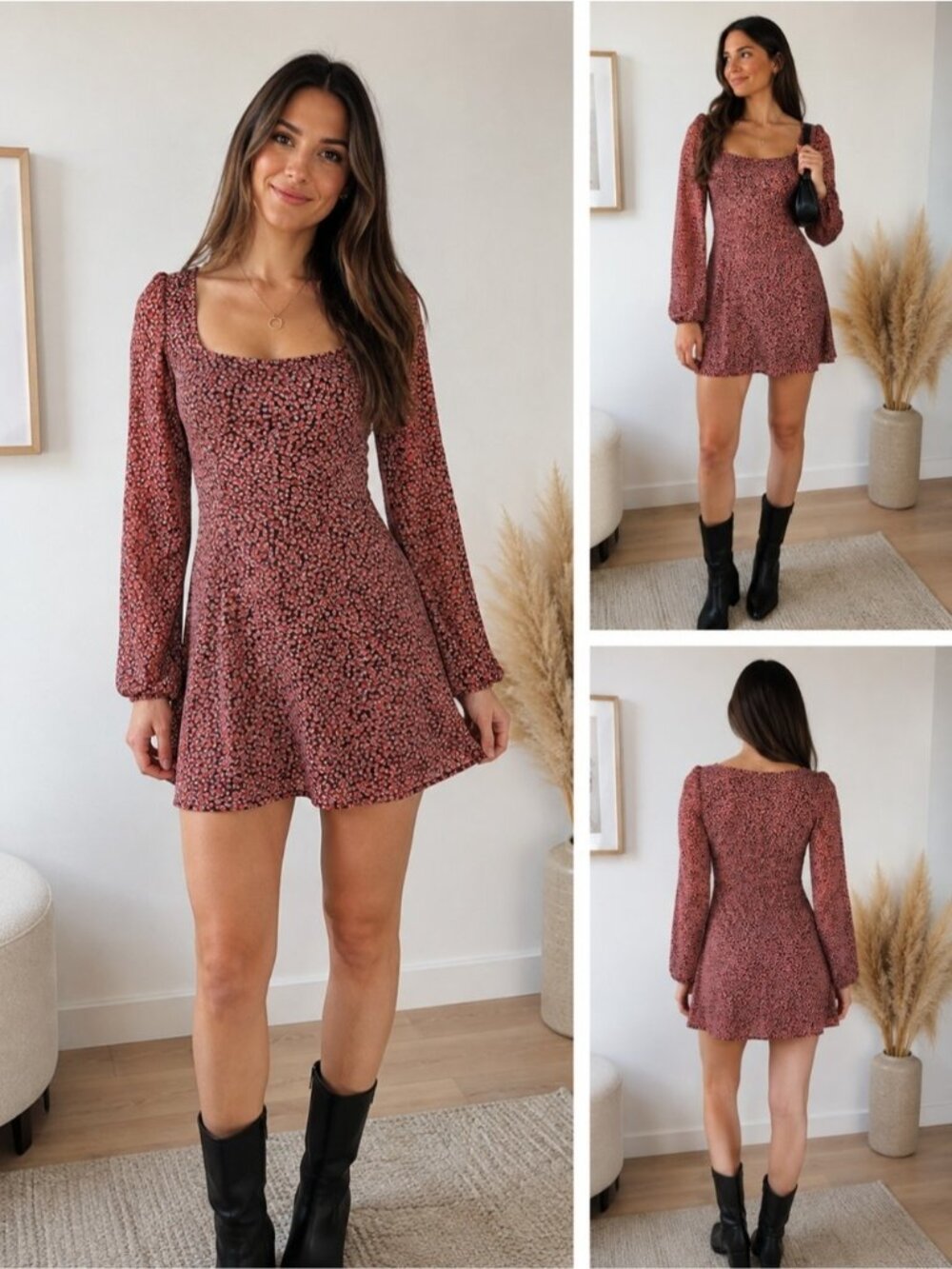 Nwt The East Order Alice mini Dress in Rose Floral